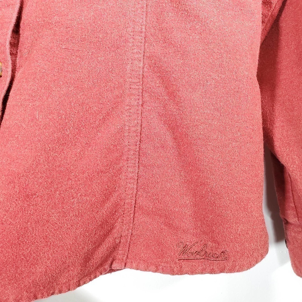 Woolrich Flannel Button Down Ruby Heather Size La… - image 3